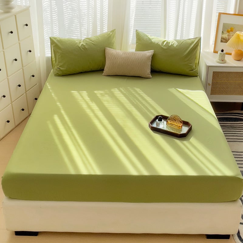 Dropshipping Spring and summer solid color unprinted knitted high-quality soft cotton yarn baby skin-friendly sheets