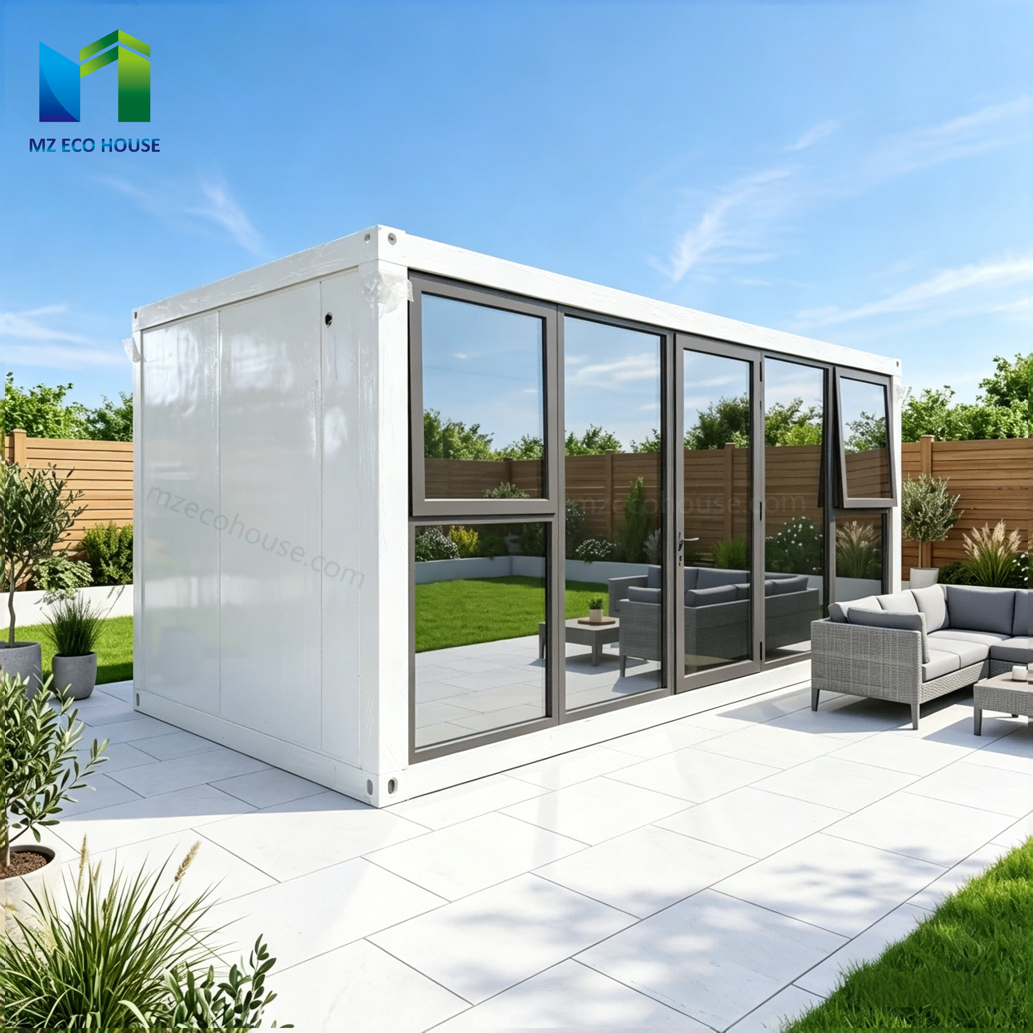 portable flat pack container house fast assembly temporary  residential use-7