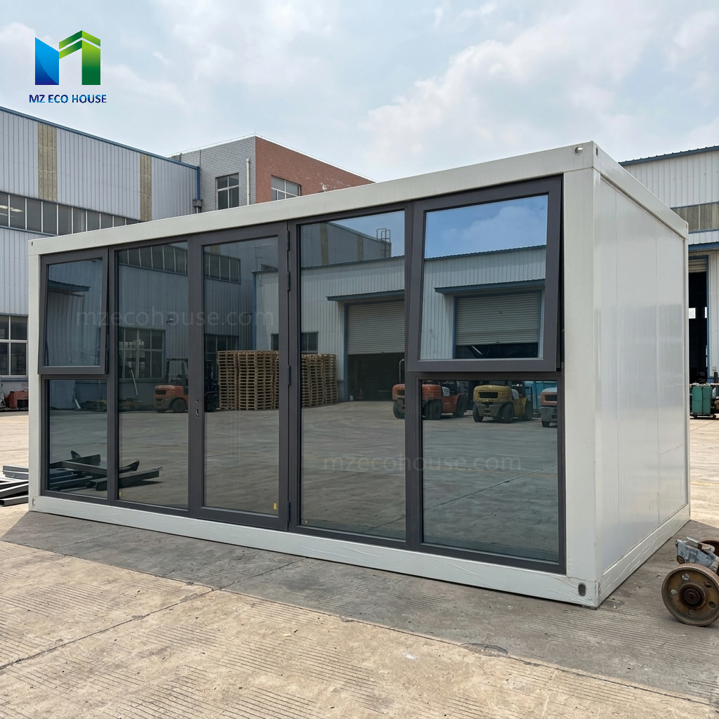 Weatherproof Z Shaped Folding Container House Custom Modular Prefabricated Living Space