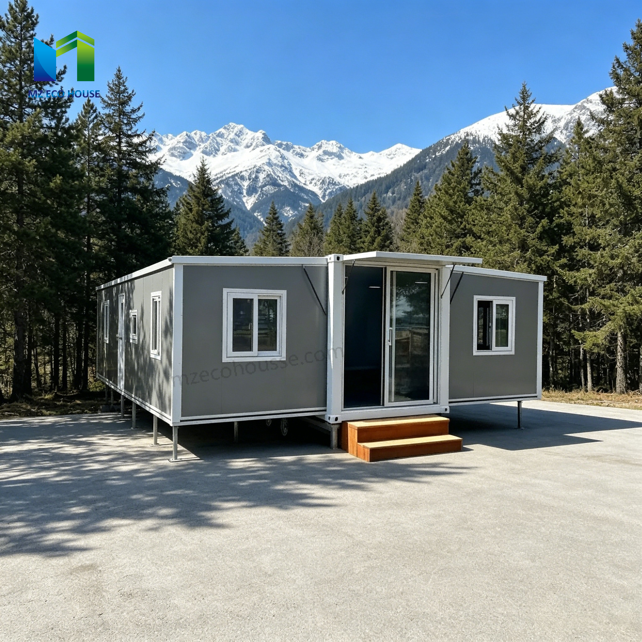 Villa Ecoamigable Expandible Modular en Contenedor para Glamping y Resorts