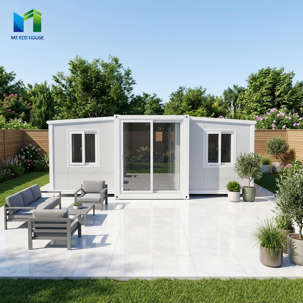 modern z shape foldable container house for camping backyard villa-8