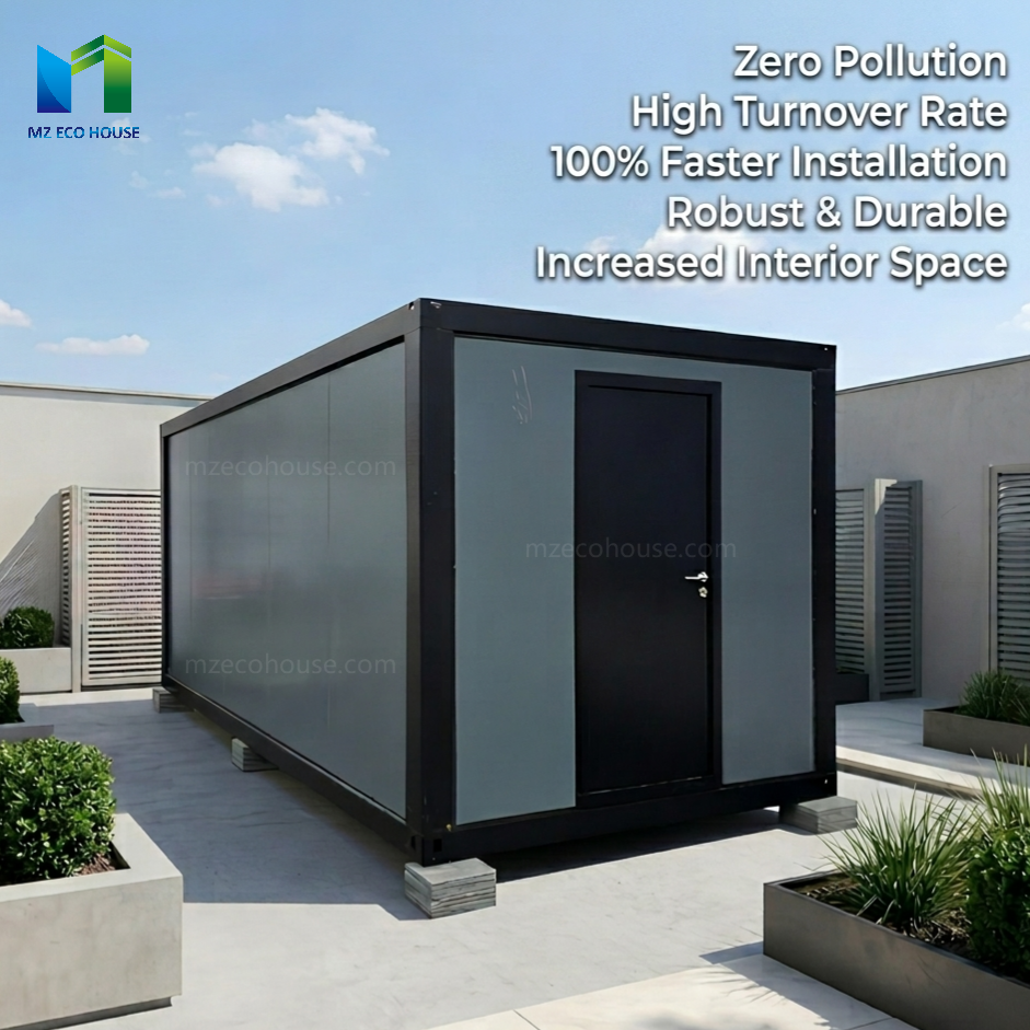 Weather Resistant Folding Container House For Outdoor Permanent Use
