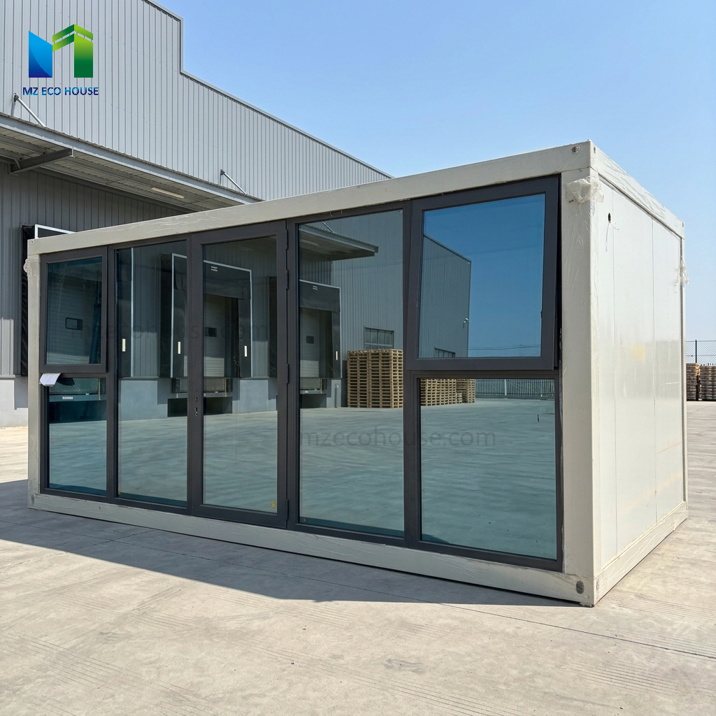 Maison-container pliante à montage rapide, bâtiment temporaire pour logement