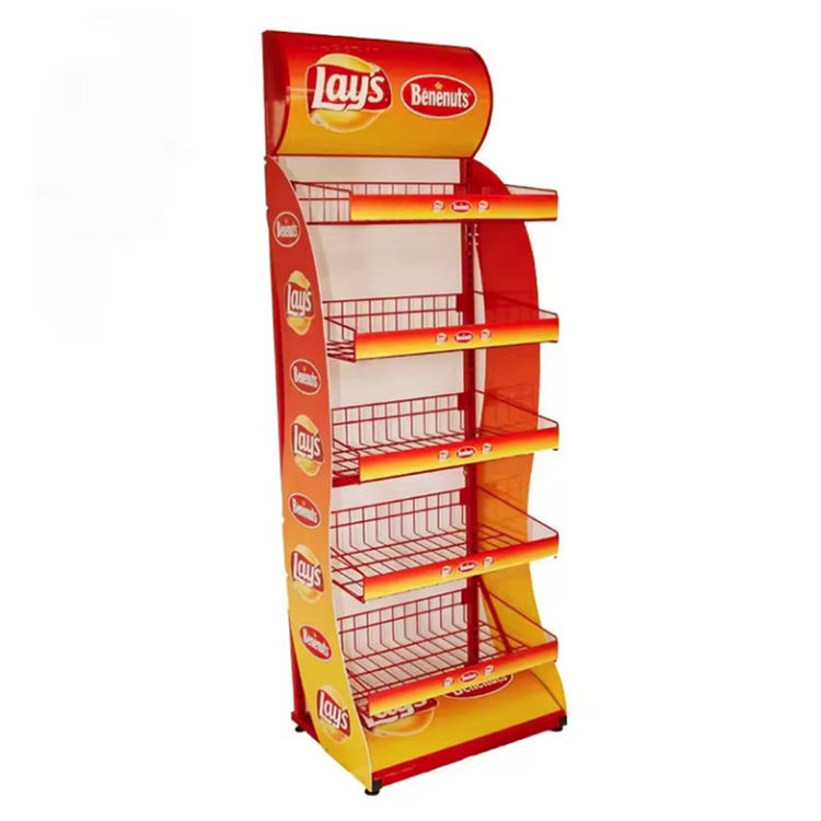 Support métallique pour présentoir en magasin de détail