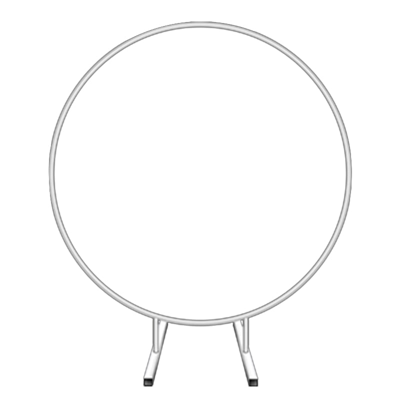 Arche de mariage en alliage d’aluminium, fond arrière doré en forme d’arche circulaire à ballons, pour décoration, arches florales circulaires