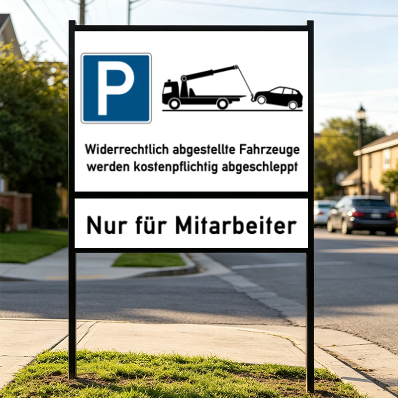 Panneau immobilier à cadre en H