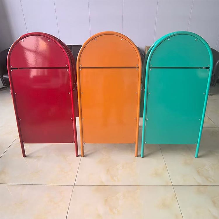 A-frame metal poster stand