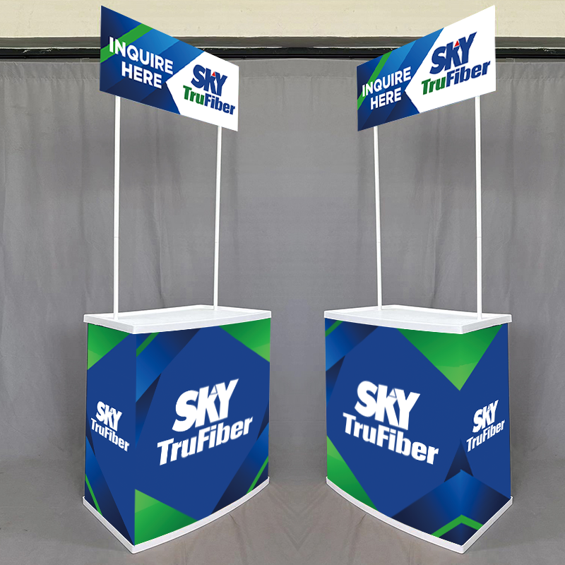 Présentoir portable promotionnel en PVC