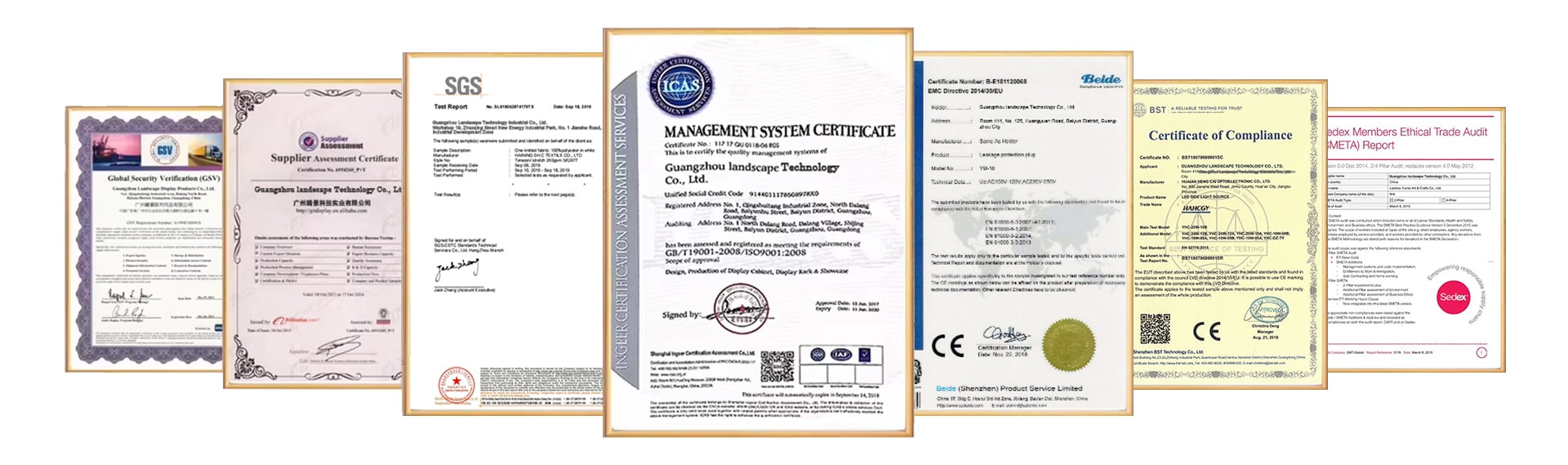 CERTIFICATES AND AWARDS