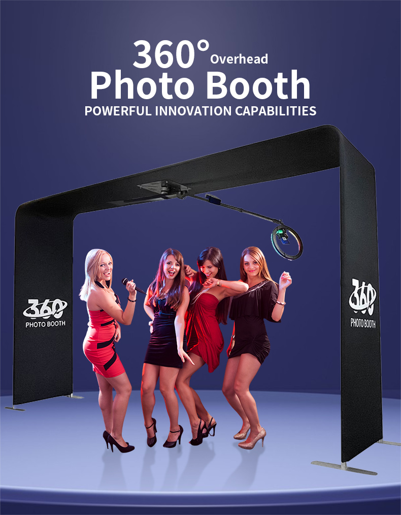 360 Photo Booth Enclosure Backdrop supplier