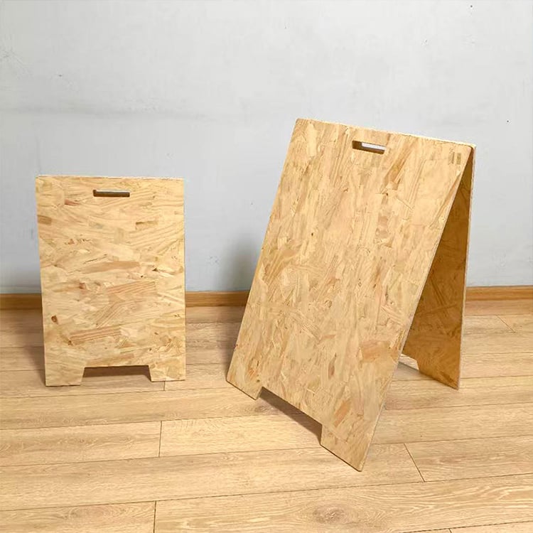 A-frame wooden poster stand