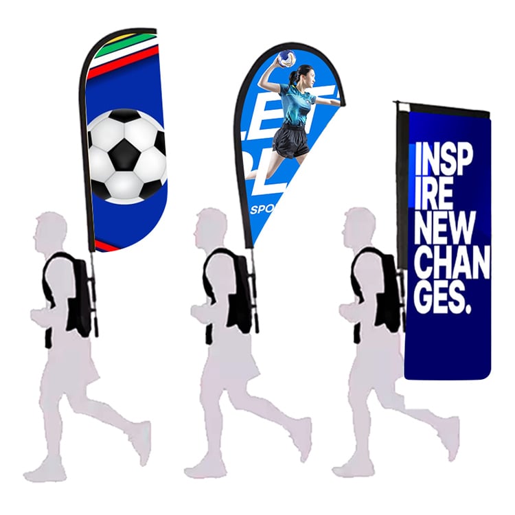 Fashionable Portable Backpack Flag