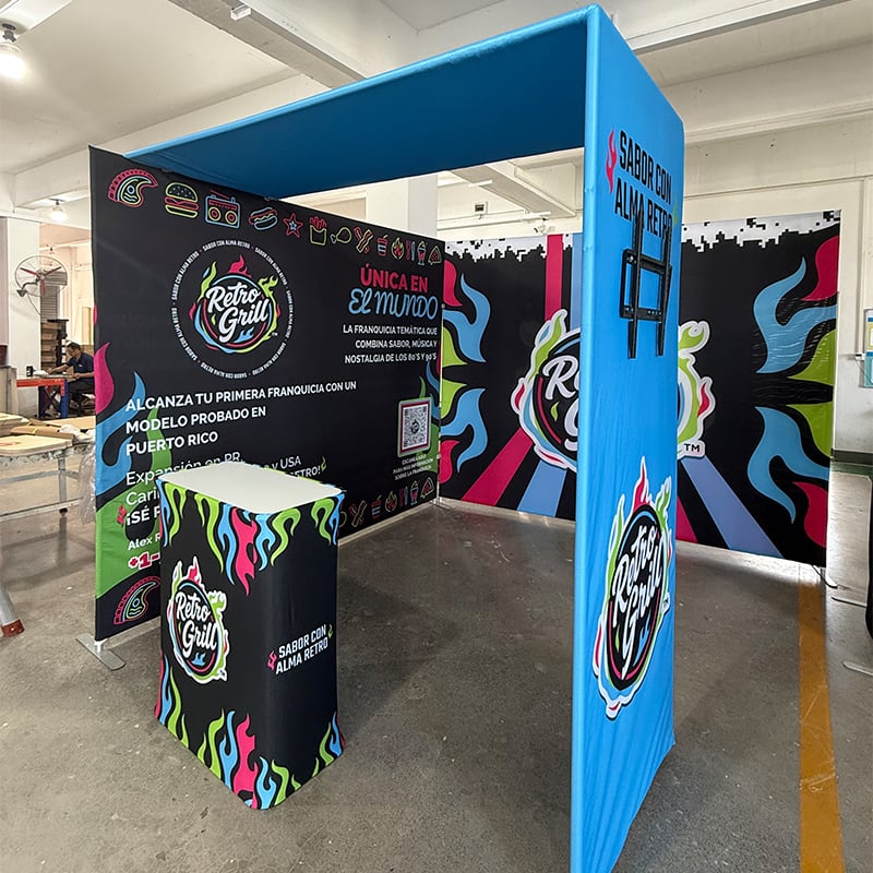 Fast Show Printing Event Backdrop Display Booth for Exhibition and Trade Show Display