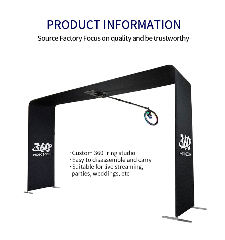 360 Photo Booth Enclosure Backdrop factory