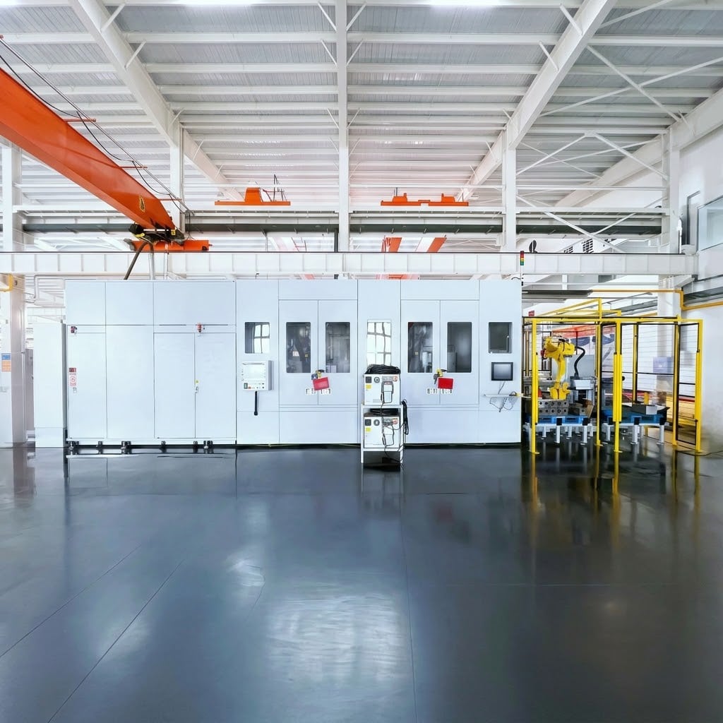 Heavy-Duty Diesel Engine Cylinder Head Robotic Cleaning System for Automotive Powertrain Manufacturing