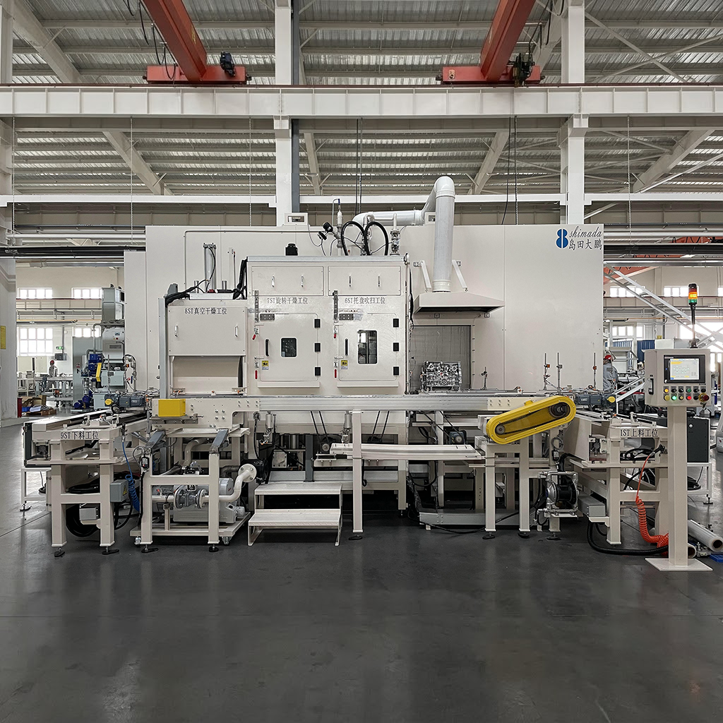 Gasoline Engine Block Cleaning Machine with Robotic Cleaning System | High Pressure Oil Passage Cleaning Equipment