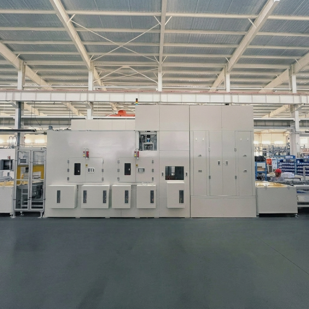 Automotive Engine Block Robotic Cleaning System for Range Extender Powertrain Manufacturing