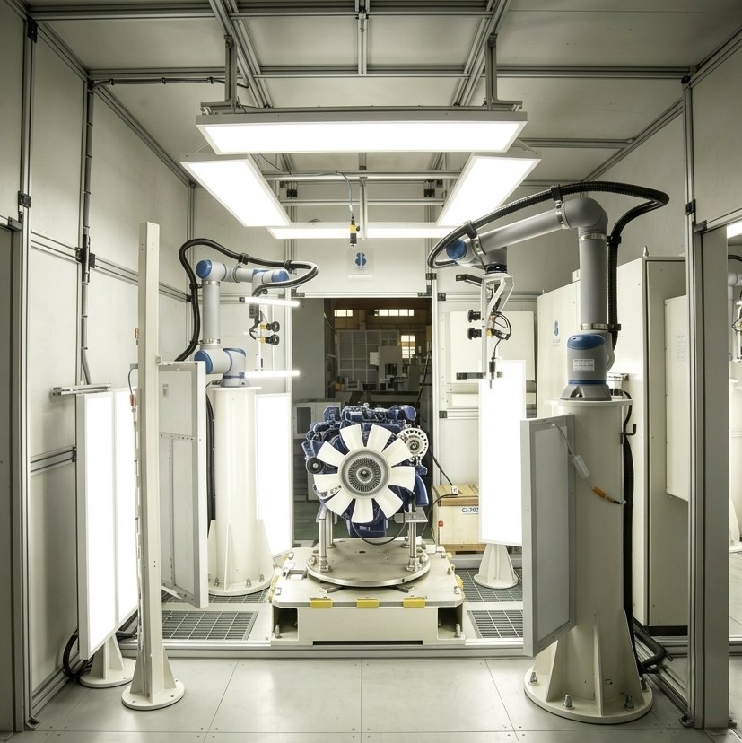 Diesel Engine Assembly End-of-Line Vision Inspection System for Assembly Error Proofing