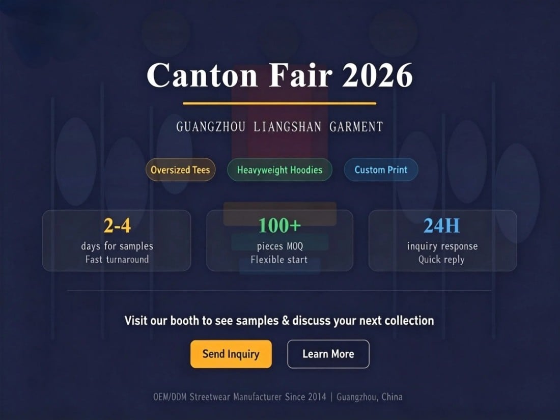 Guangzhou Liangshan Garment to Showcase Men's Streetwear Collection at the China Import and Export Fair