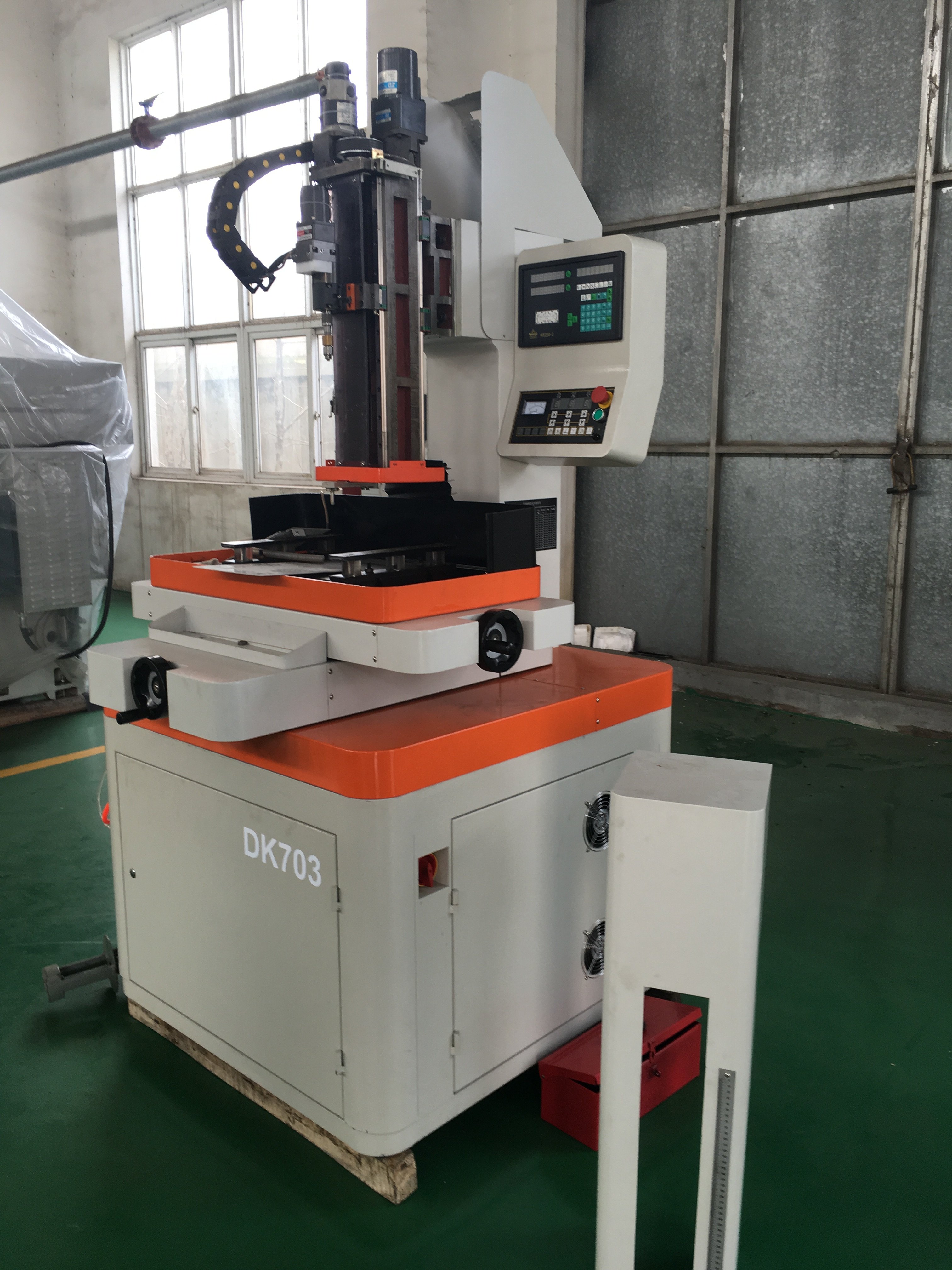 HarsMarg DK703 EDM drilling machine in the workshop