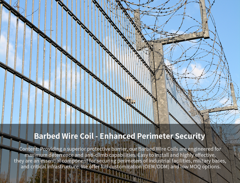  Barbed Wire Coil - Enhanced Perimeter Security