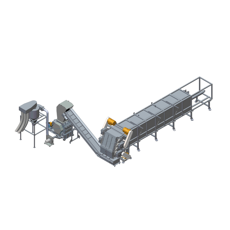 Horizontal shredder