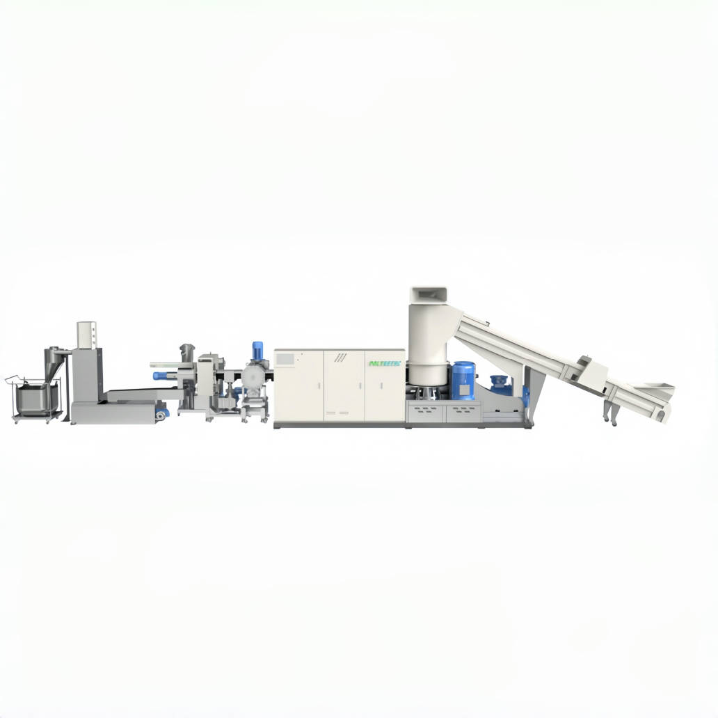 Compact Pelletizing line for post consumer materials