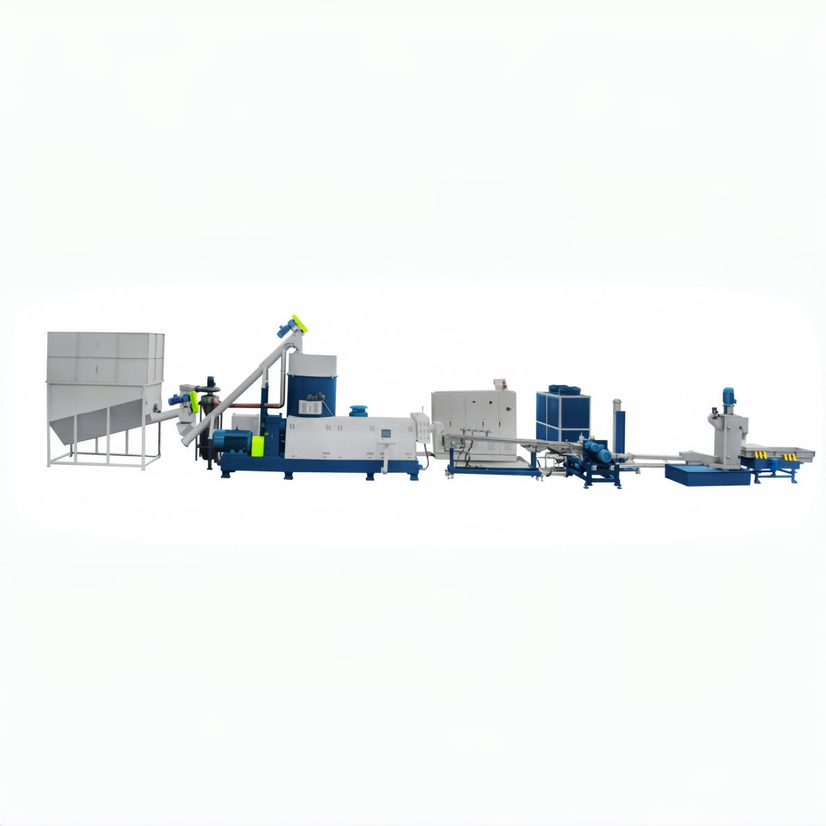 Twin screw extruder pet plastic pelleting line 