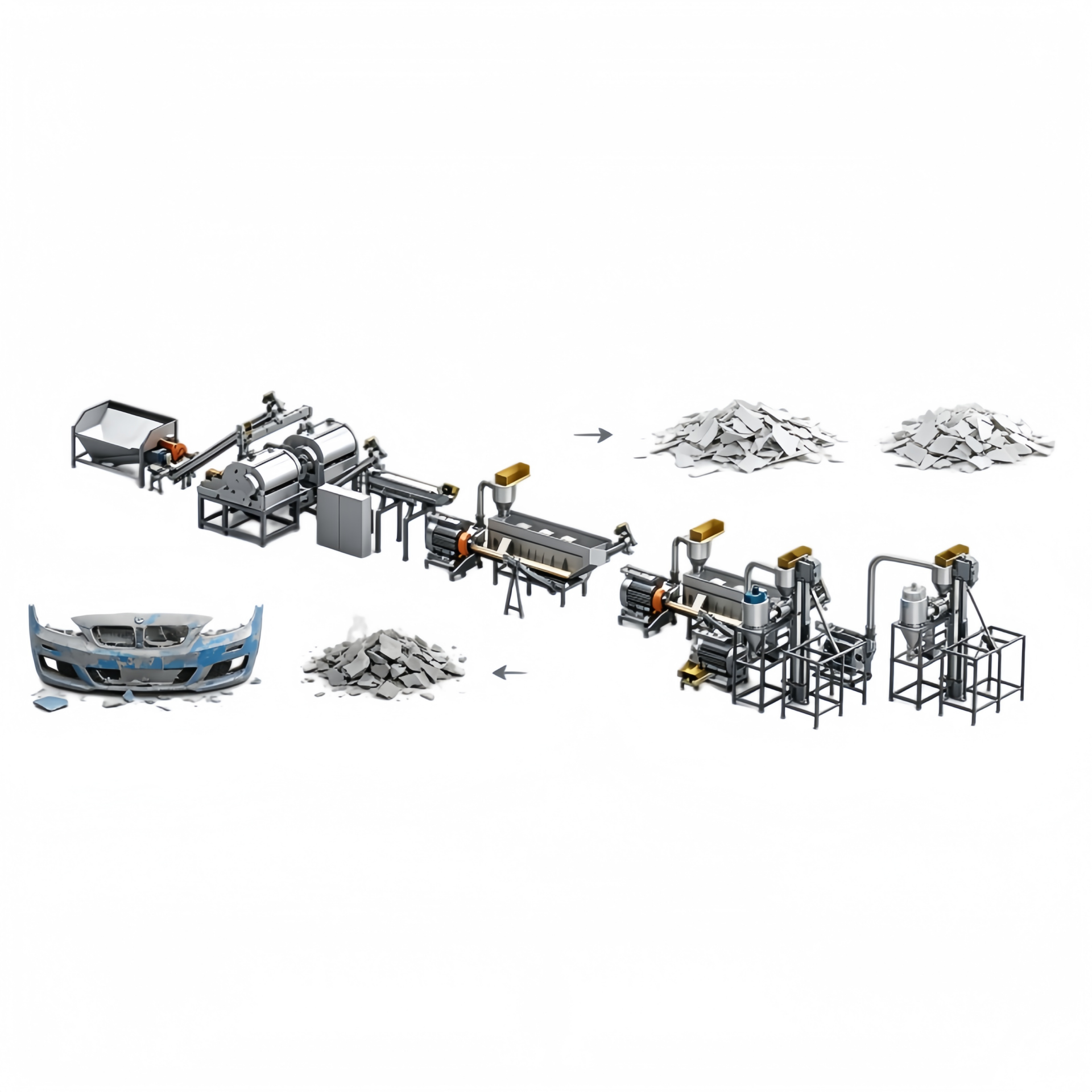 PP Bumper Paint Removing Machine