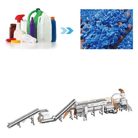 Linia Zgniatania i Czyszczenia Twardego Plastiku-6