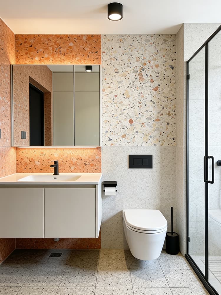 YDSTONE Factory Direct Colorful Artificial Stone Floor Tile Polished Terrazzo Slab Cement Tile Wall Panel O le maa e fai i le maa e faʻapipiʻi ai le maa