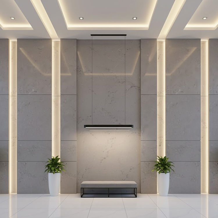 YDSTONE Terrazzo Batu Tiruan Cina dengan Penyerapan Air Rendah untuk Bilik Air dan Ruang Tamu, Panel Dinding