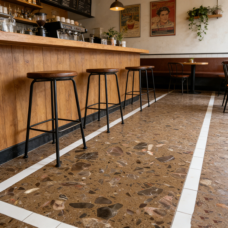 YDSTONE Cement Multi Colour Flooring Classic Terrazzo Tiles Big Aggregates for Stylish Interior Decor Wall Flooring