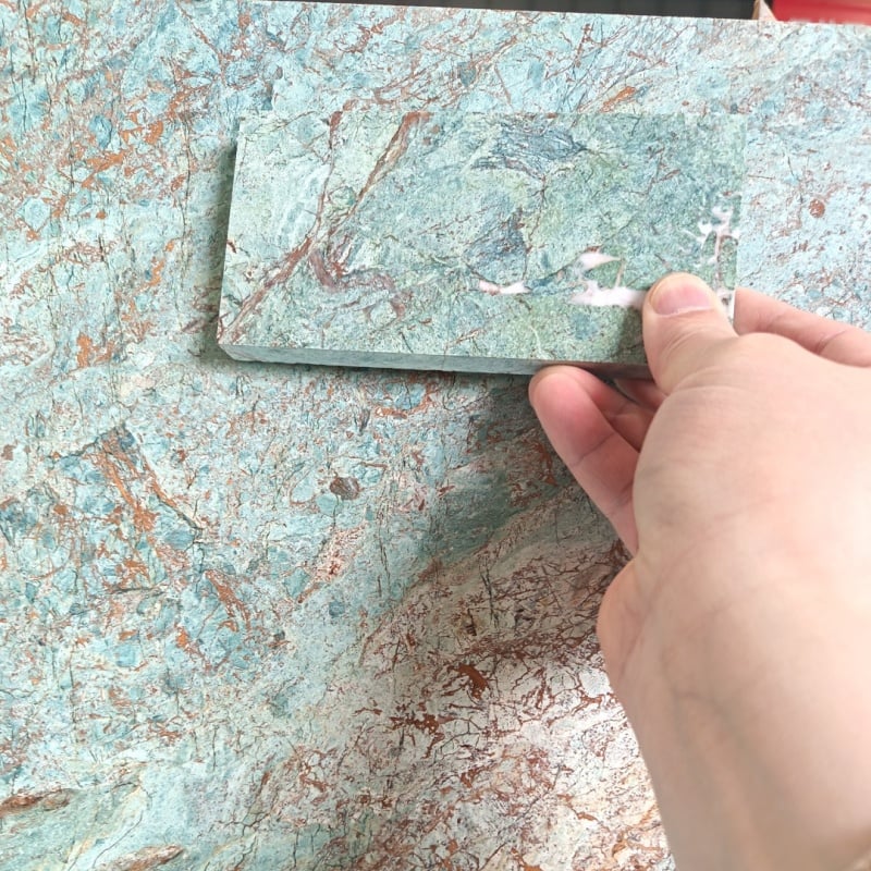 Tanzanite Green Granite — close-up showing polished surface texture and detail