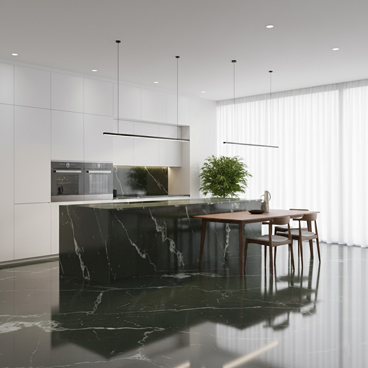 YDSTONE Wholesale Artificial Ceramic Tiles Porcelain Slab Avocado Green Sintered Stone Slabs Floorings