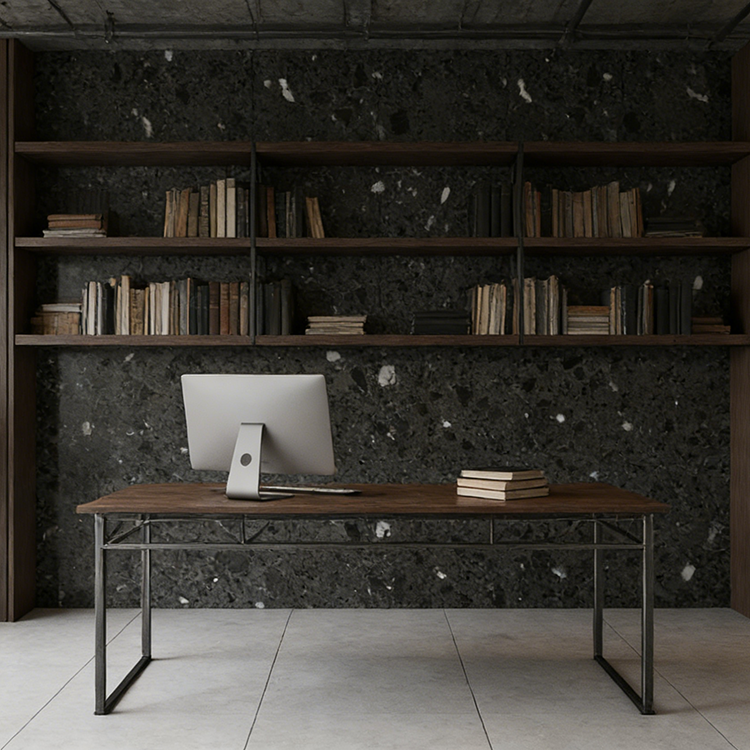 YDSTONE Modern Hangzhou Grey Artificial Marble Tiles Cut-to-Size for Villa Wall Indoor Floor Bathroom