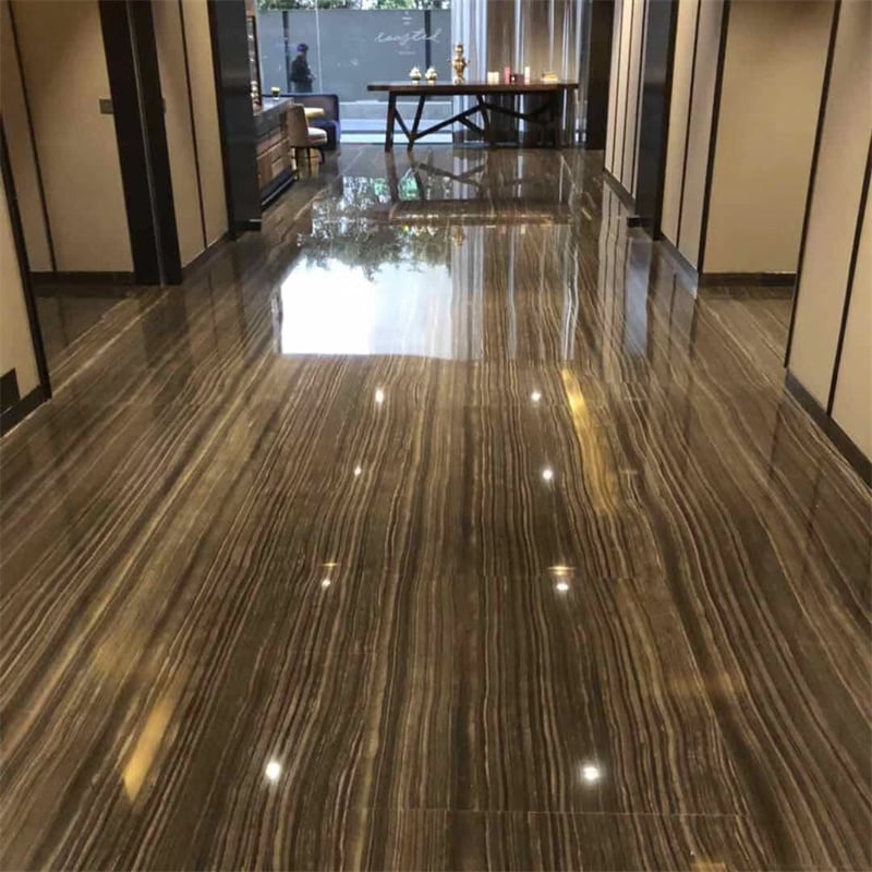 Eramosa Wood Marble installed in bespoke dining table — real project reference from Yuanda Stone