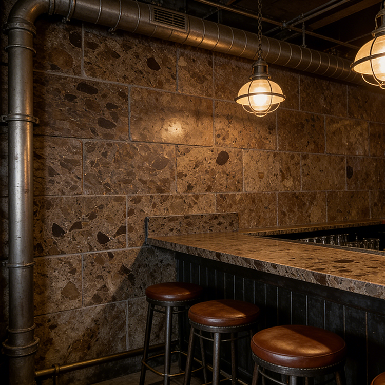 YDSTONE Cut-to-Size Roxaflopriv Artificial Marble Tiles for Villa Interior Wall Bathroom Mall Flooring