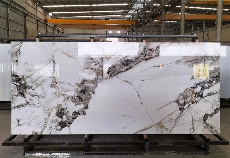 Best-Selling Imperial Green Stone Large Size Porcelain Slab Polished Floor Tiles Sintered Stone Floorings manufacture