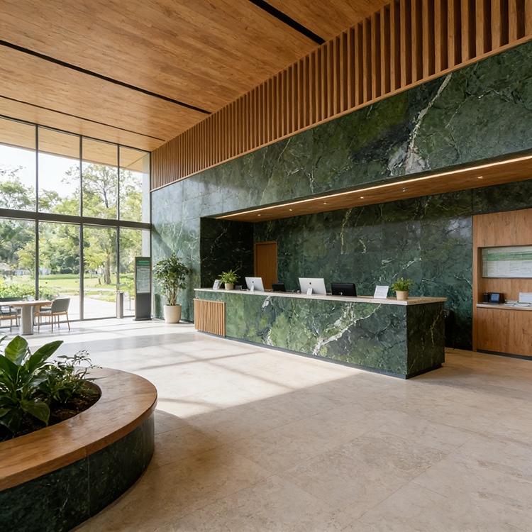YDSTONE Wholesale Artificial Ceramic Tiles Porcelain Slab Avocado Green Sintered Stone Slabs for Wall Panels