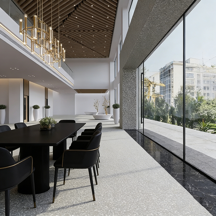 YDSTONE Chinese Artificial Stone Terrazzo Stone Big Slab Panels Floorings for Table Indoor and Outdoor