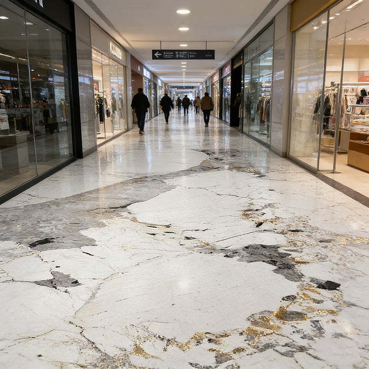 YDSTON E-italiensk poleret granit rektangulært spisebord gulve moderne luksus boligindretning