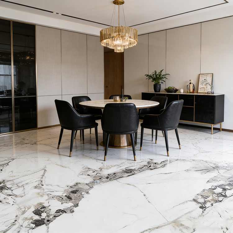 Best-Selling Imperial Green Stone Large Size Porcelain Slab Polished Floor Tiles Sintered Stone Floorings
