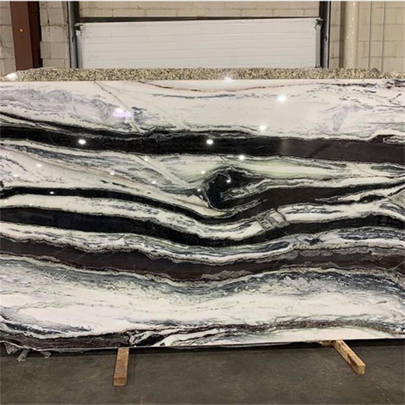 Glacier White Marble Slab applied as bathroom vanity tops