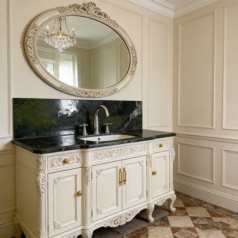 YDSTONE Wholesale Artificial Ceramic Tiles Porcelain Slab Avocado Green Sintered Stone Slabs for Bathroom Vanitytops