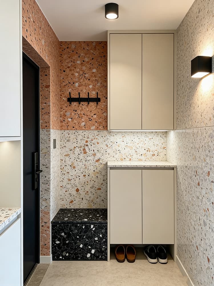 YDSTONE Factory Direct Colorful Artificial Stone Floor Tile Polished Terrazzo Slab Cement Tile Wall Panel