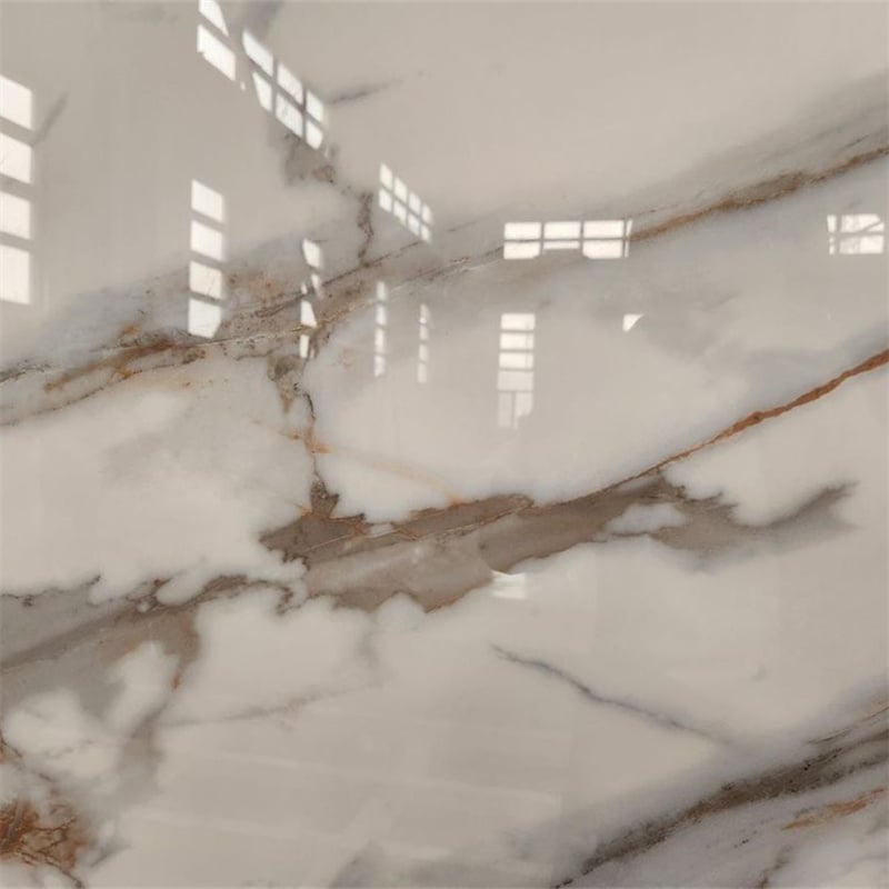 Modern Floor Tiles 3200x1600mm Marble Porcelain installed in hotel lobby flooring — real project reference from Yuanda Stone