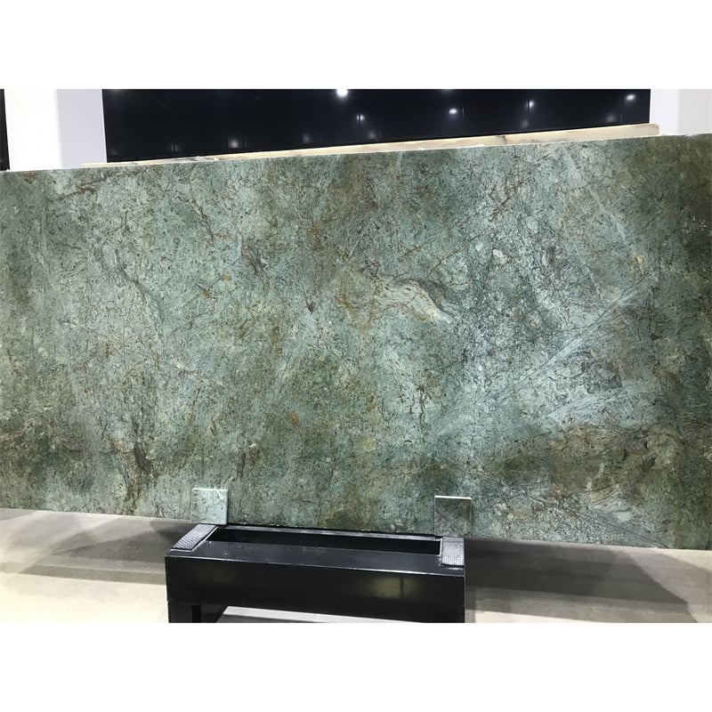Tanzanite Green Turquoise Granite — close-up detail showing natural vein pattern and polished finish