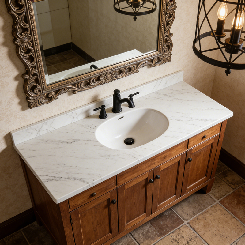 20mm Sintered Stone Artificial Stone White Ceramic Tile Sintered Stone Slabs for Barthroom Vanitytops