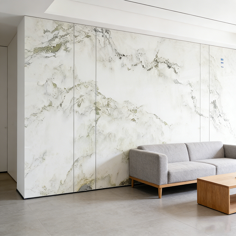 Grand dalles en marbre naturel blanc de luxe, poli, format grand pour sol de villa ou d'hôtel, cuisine, panneau mural et salle de bains